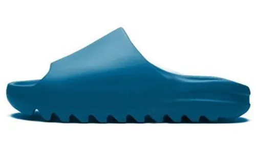 Adidas Originals Yeezy Slide Comfortable And Breathable Slide Slippers Unisex Blue