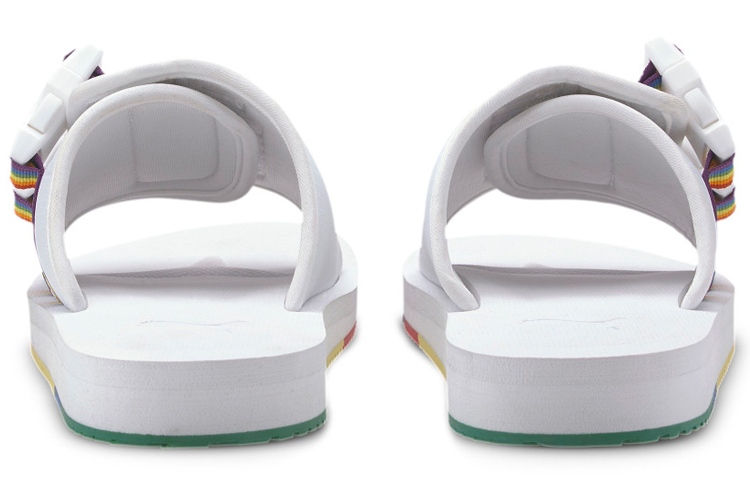 Шлепки PUMA Wilo Lux Nylon Multi (белые) — фото 4