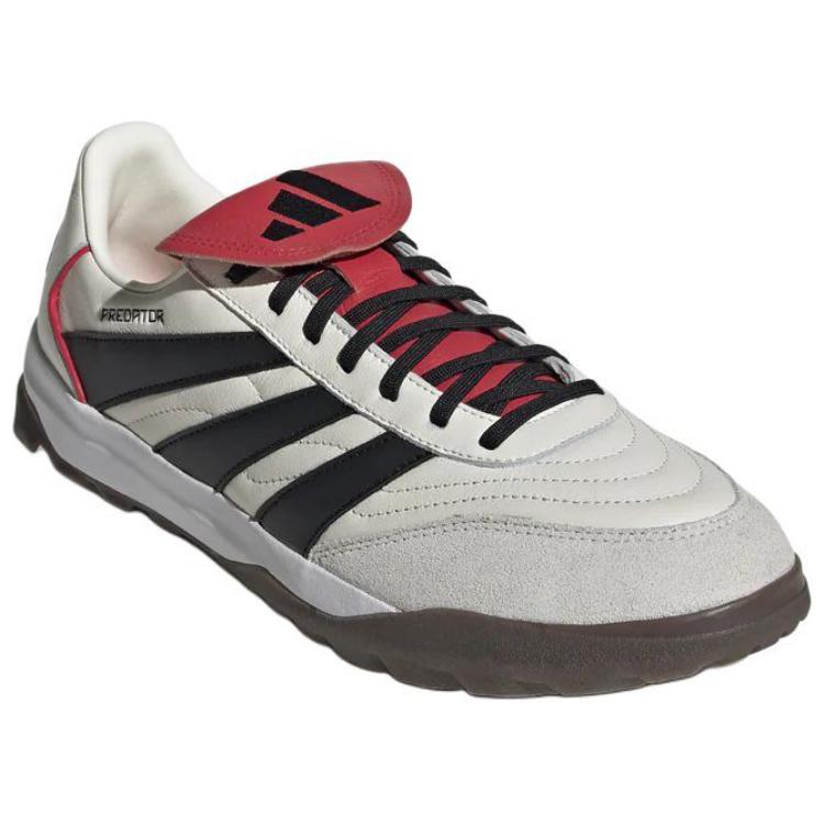 Adidas Slip Resistant Abrasion Resistant Soccer Shoes Men’s White Black