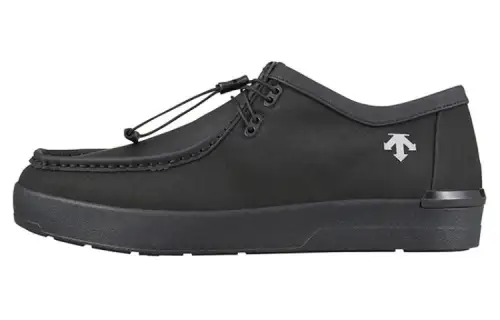 DESCENTE Cushioning, Wear Resistant Low top Casual Shoes Unisex Black White