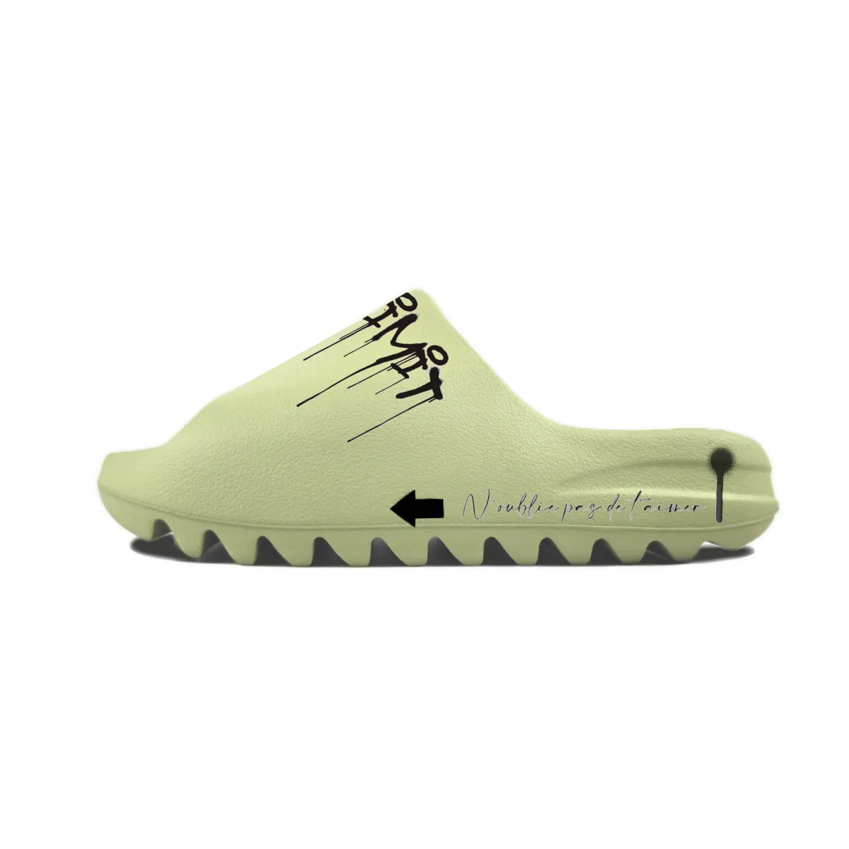 Adidas Originals Yeezy Slide EVA Slip Resistant Slip Resistant Slide Slippers Unisex Green