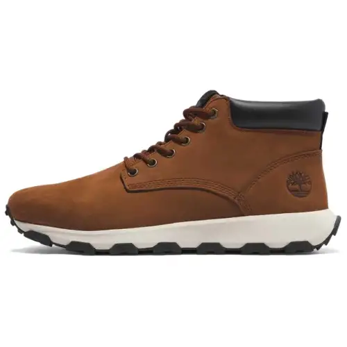 Timberland Slip Resistant Abrasion Resistant Mid top Casual Shoes Men's Brown