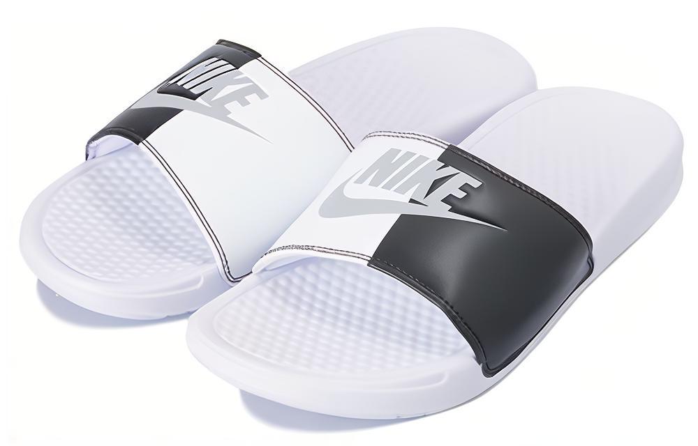 Мужские шлепанцы Nike Benassi JDI (черно-белые) — Чёрный / белый — фото 3