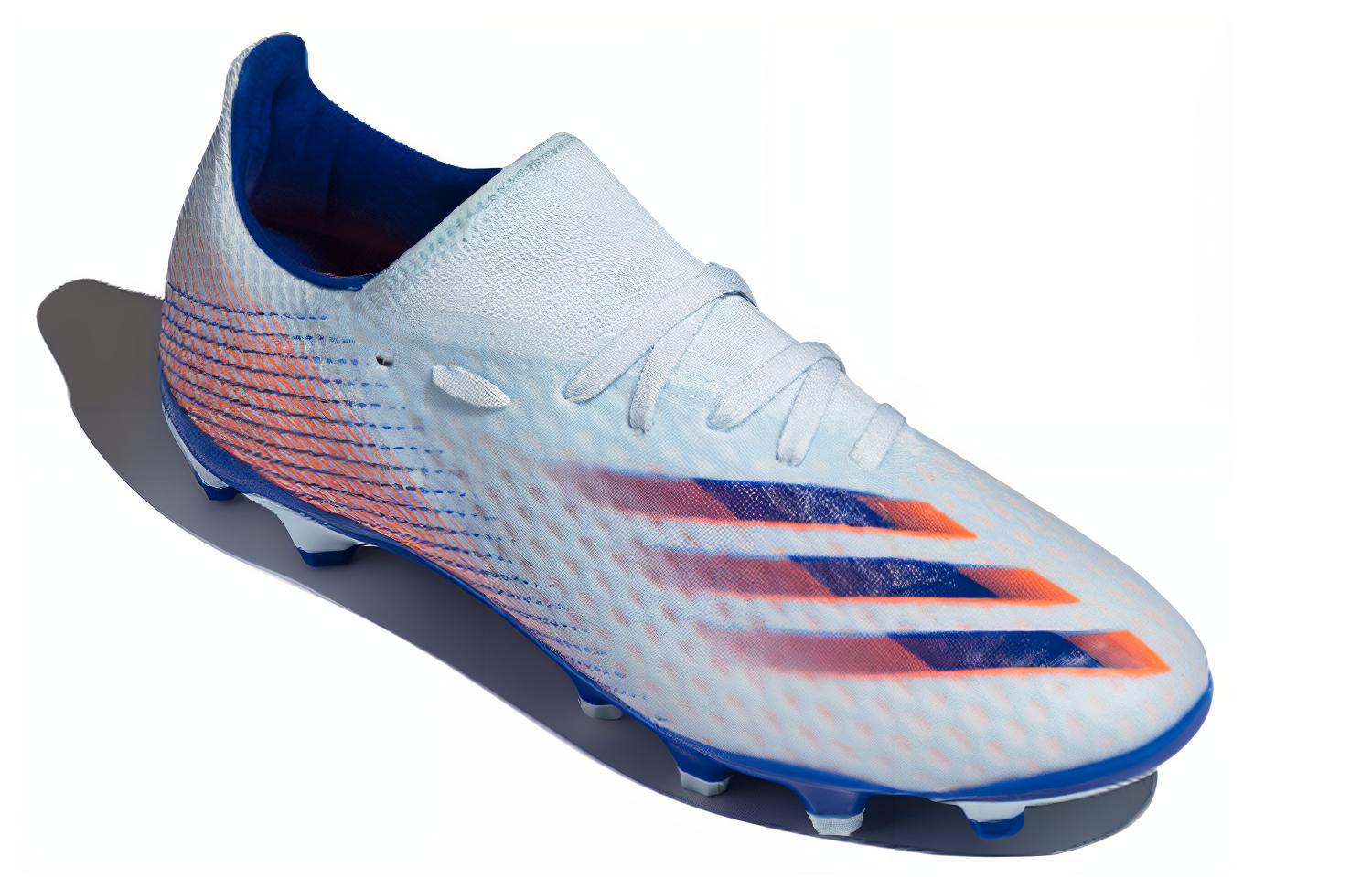 Мужские бутсы adidas X GHOSTED (бело-розово-синие) — фото 3