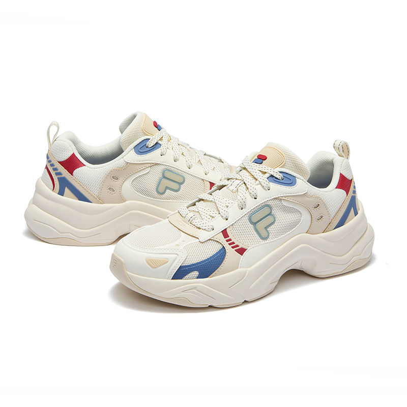 Мужские кроссовки Fila FUSION UNIQUE (бежево-желтые) — 初雪白/米黄色 — фото 6