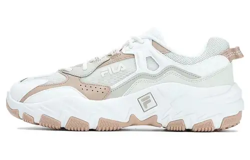 FILA Fila Predator 2 Fabric Synthetic Leather Comfortable Sports Shock Absorbing Wear Resistant Low-top Life Casual Shoes Men's White Gray