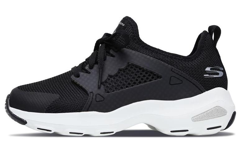 Skechers DLITES Mesh Low top Casual Shoes Women's Black White