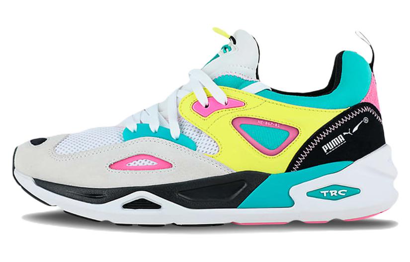 PUMA Trc Blaze Low top Casual Shoes Unisex White Blue Yellow