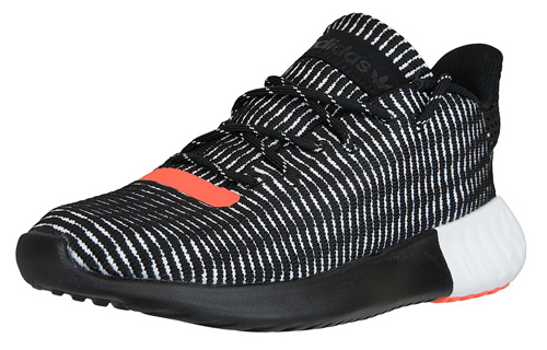 Кроссовки adidas originals Tubular Dusk (черно-бело-красные) — Чёрный / белый / красный — фото 3