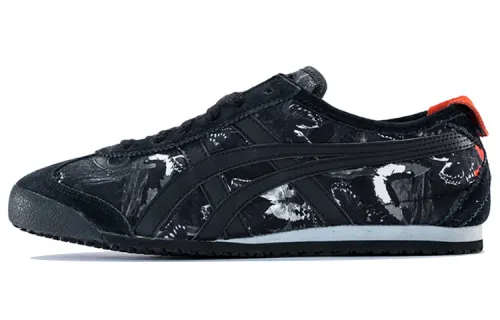 Onitsuka Tiger MEXICO 66 Comfortable Abrasion Resistant Low top Casual Shoes Women's Black