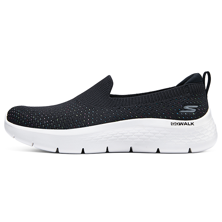 Skechers Go Walk Fle Mesh, Textile Wear resistant And Lightweight Low top Casual Shoes Women’s Black White