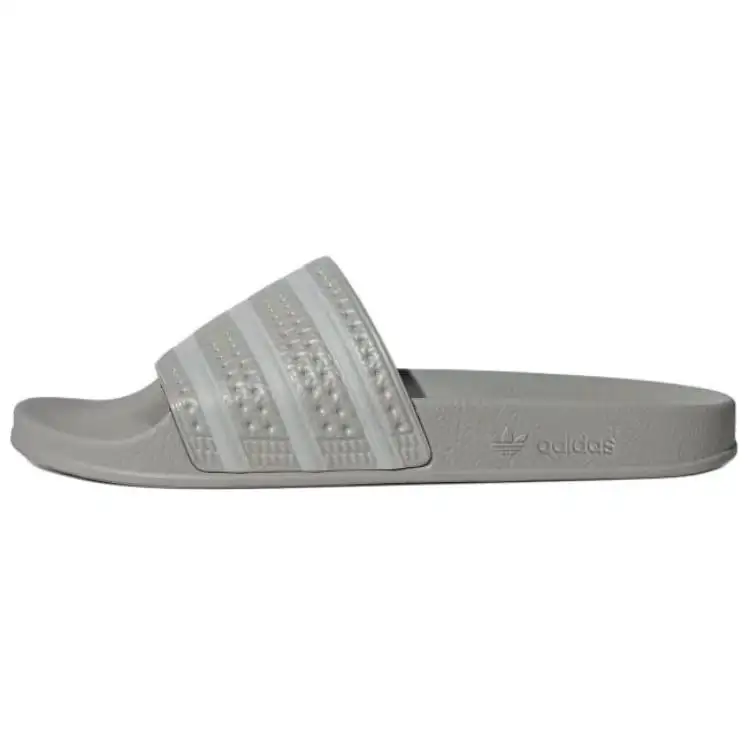 Adidas Originals Slip Resistant Slide Slippers Men's Gray