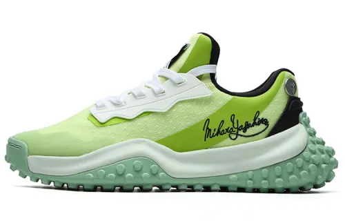 MIHARA YASUHIRO x FILA Textile, Synthetic Leather Low top Casual Shoes Men's Green