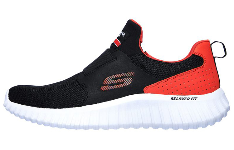 Skechers Depth Charge Casual Shoes Men's Low Top Black/Orange