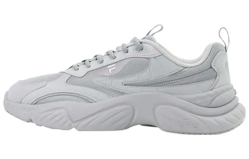 FILA FUSION Fila trendy brand Conch conch shoes, fabric synthetic leather TPU, trendy and versatile, low-top, lifestyle and casual shoes, men's style, silver gray
