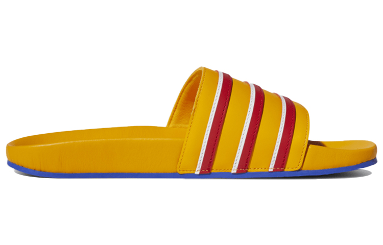 Шлепанцы adidas originals ADILETTE (желто-синие) — фото 2