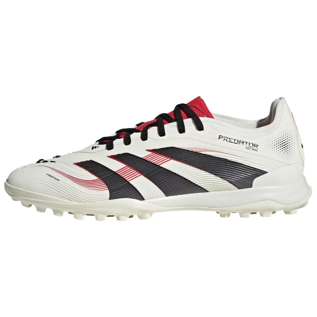 Adidas PREDATOR PRO Comfortable Slip Resistant Abrasion Resistant Soccer Shoes Unisex White Black