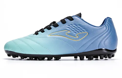 Joma Synthetic Leather MG Multi Ground Slip Resistant Abrasion Resistant MG Soccer Shoes Men's Green Blue