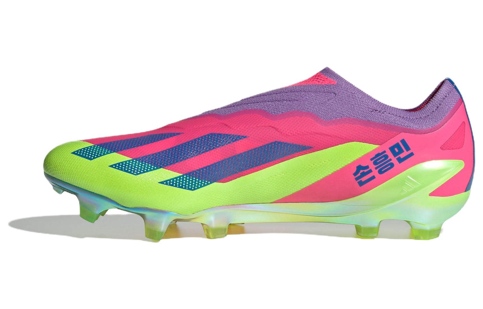 Мужские бутсы adidas X Crazyfast.1 (розово-зеленые)