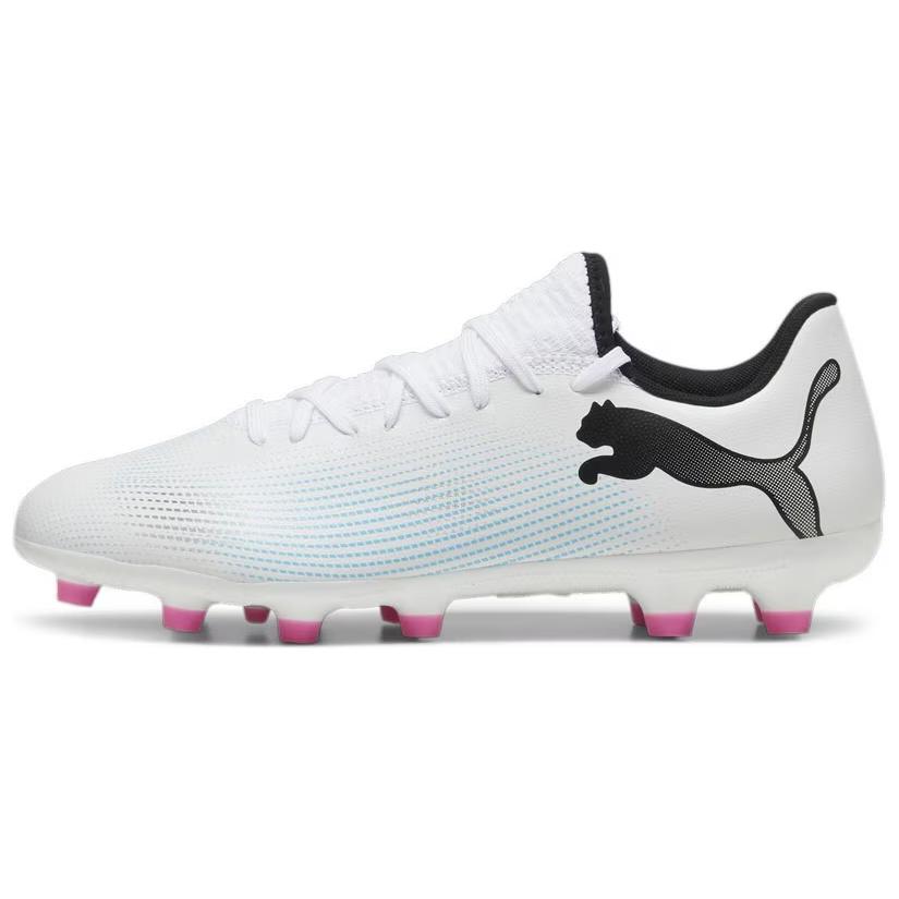 PUMA FUTURE 7 PLAY HG Hard Ground Firm Ground Soccer Shoes Men’s White Black