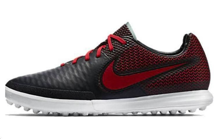Nike Footscape Magista AG Artificial Ground Artificial Turf Cushioning Slip Resistant Soccer Shoes Men's Black Red