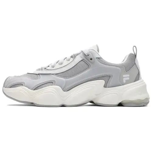 FILA FUSION TENACITY Textile, Synthetic Leather Low top Casual Shoes Men's Rain Mist Gray