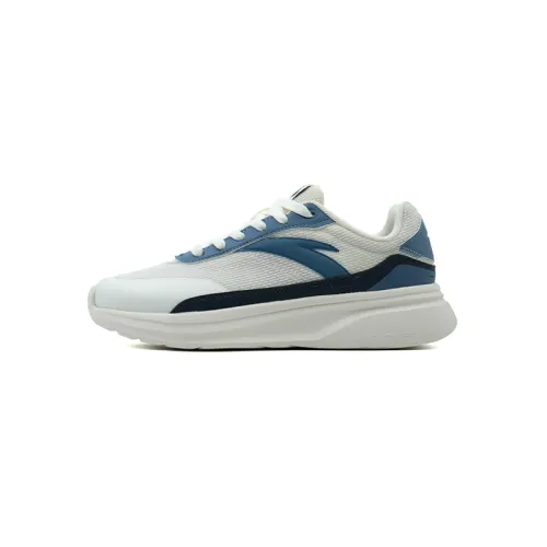 Anta Walker Slip Resistant Abrasion Resistant Low top Casual Shoes Men's White Blue