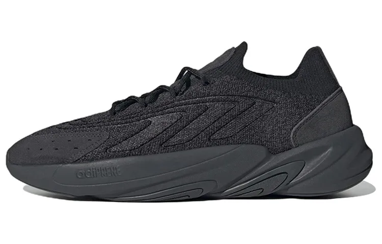Adidas Originals Ozelia Mesh, Textile, Suede Sports Slip Resistant Abrasion Resistant Low top Casual Shoes Unisex Black