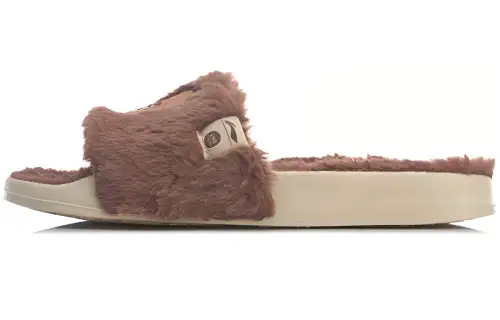 Li Ning LN Slipper Quiet Abrasion Resistant Slide Slippers Unisex Brown