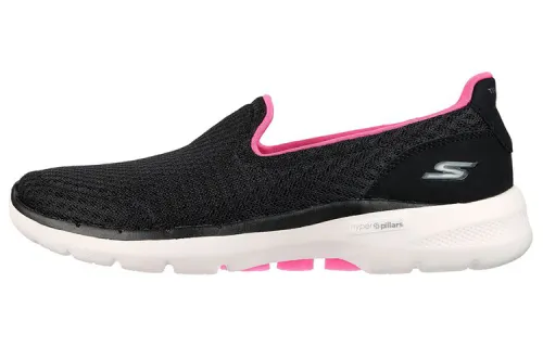 Skechers Go Walk 6 Casual Shoes Women's Low Top Black/Pink