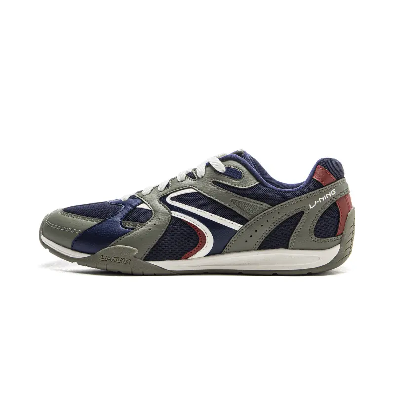 Li Ning Film Retro Low top Casual Shoes Men's Blue Green