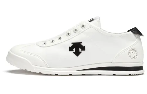 DESCENTE Chron Canvas Abrasion Resistant Breathable Low top Casual Shoes Unisex White Black
