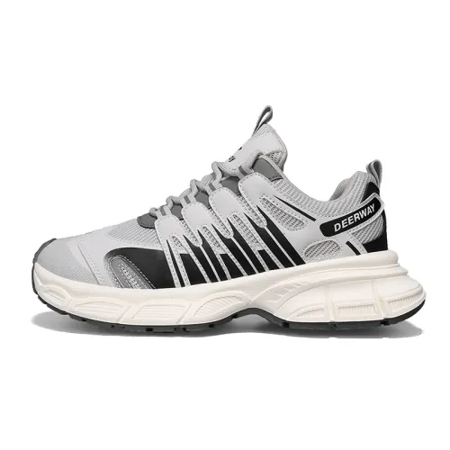 DEERWAY Cushioning Slip Resistant Abrasion Resistant Breathable Balance Low top Casual Shoes Men's