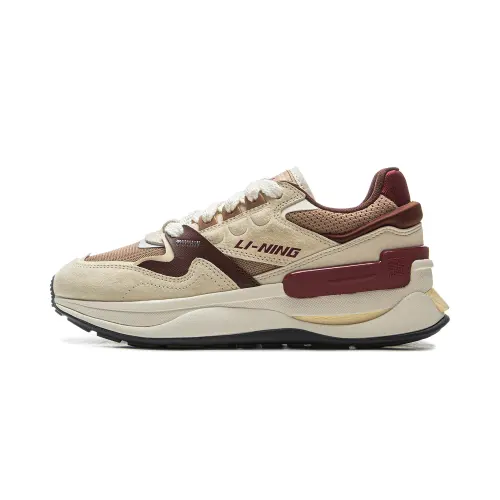 Li Ning 001 Original Aspiration V2 Low top Casual Shoes Women's Beige Umber