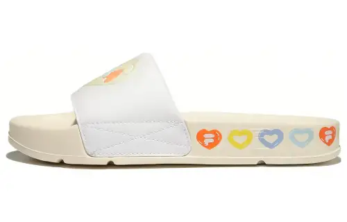 FILA Thick Sole Unisex White Korean Version Slippers 'Light White'