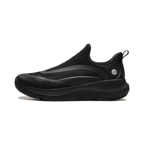 Li Ning SOFT GO Cushioning Slip Resistant Abrasion Resistant Low top Casual Shoes Men's Black