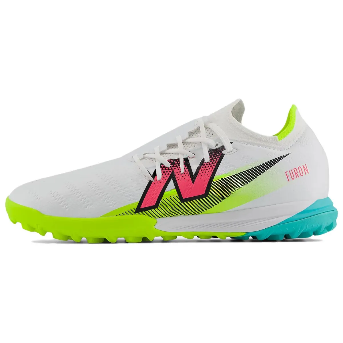 New Balance TF Turf Cushioning, Wear Resistant Soccer Shoes Men's White Red Green