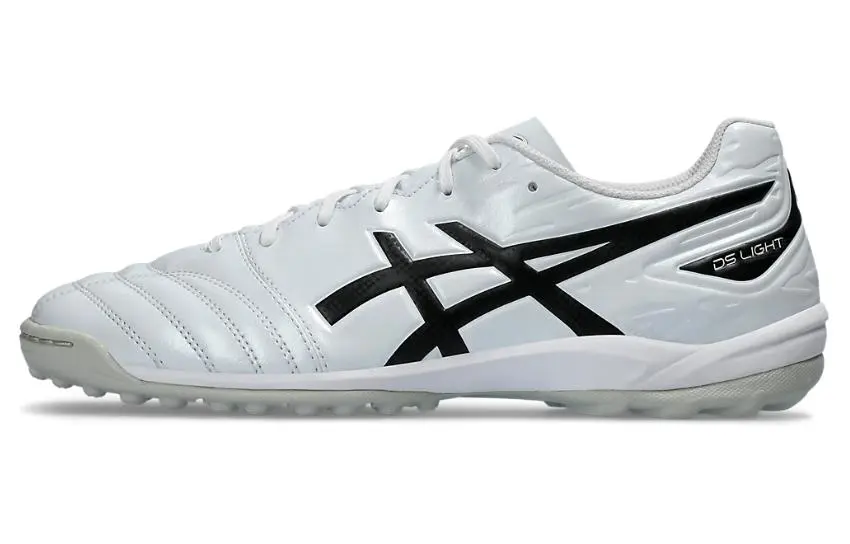 ASICS Ds Light Club TF Turf Abrasion Resistant Soccer Shoes Unisex White Black