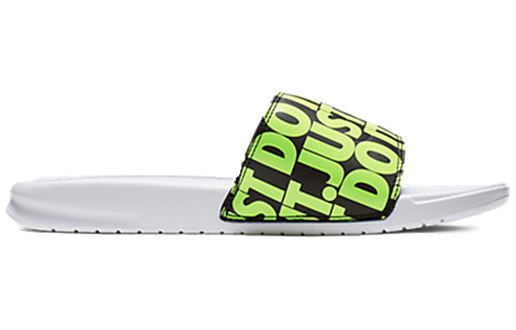 Шлепанцы Nike Benassi Duo Slide (черно-зеленые) — фото 2