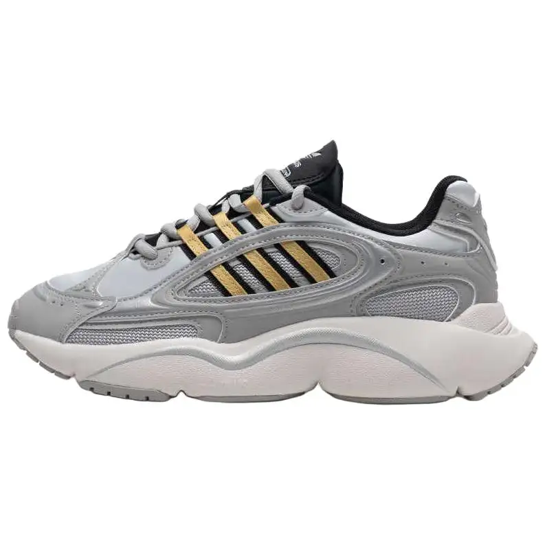 Adidas Originals Ozmillen Abrasion Resistant Slip Resistant Low Top Casual Shoes Women's White Gray