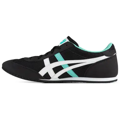 Onitsuka Tiger Machu Racer Low top Casual Shoes Women's Black White Blue