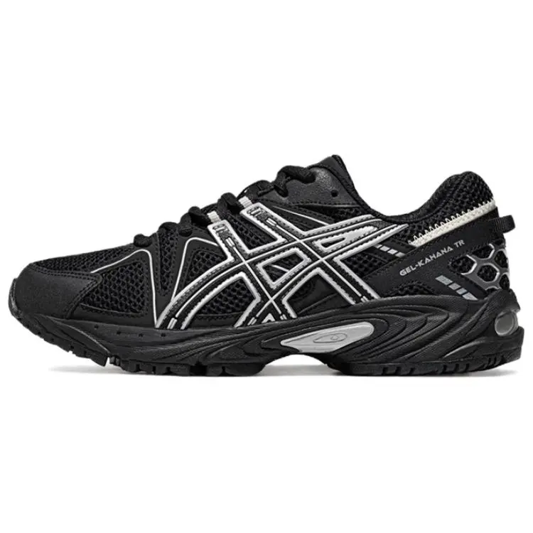 ASICS Gel Kahana TR Breathable Low top Chunky Sneakers Unisex Black Silver