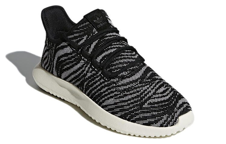 Женские кроссовки adidas originals Tubular Shadow (черные с белым) — Чёрный / белый — фото 3