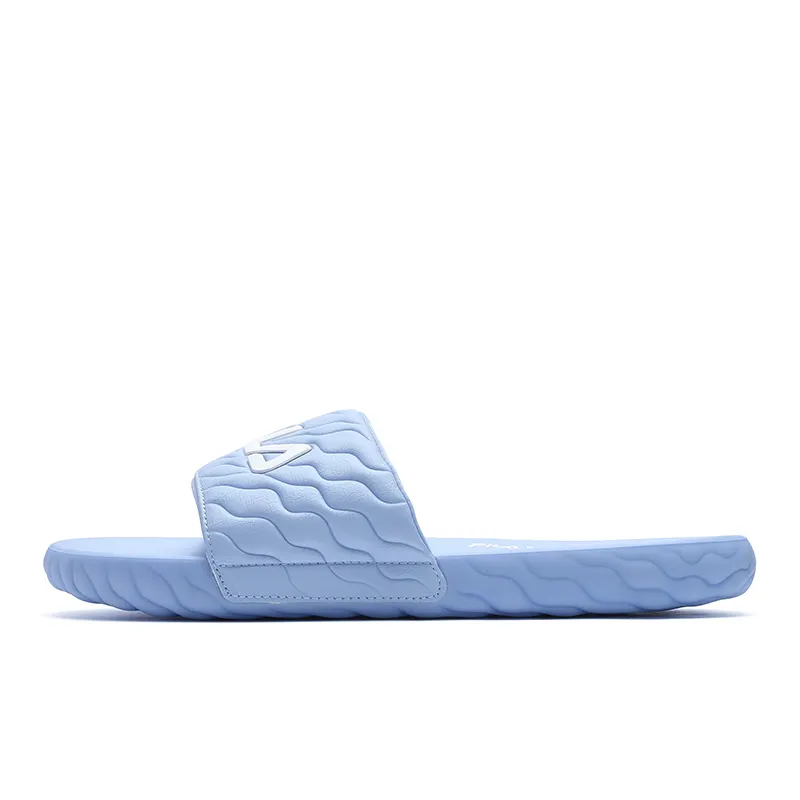 FILA Quiet Abrasion Resistant Quiet Abrasion Resistant Slide Slippers Men's Soft Blue