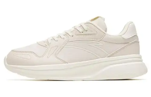 Anta Slip Resistant Abrasion Resistant Low top Sports Casual Shoes Women's Ivory White