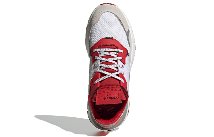 Кроссовки adidas originals Nite Jogger (красный / белый) — фото 5