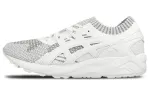 Asics Gel Kayano Trainer Knit Fabric Abrasion Resistant Low top Running Shoes Unisex White Gray