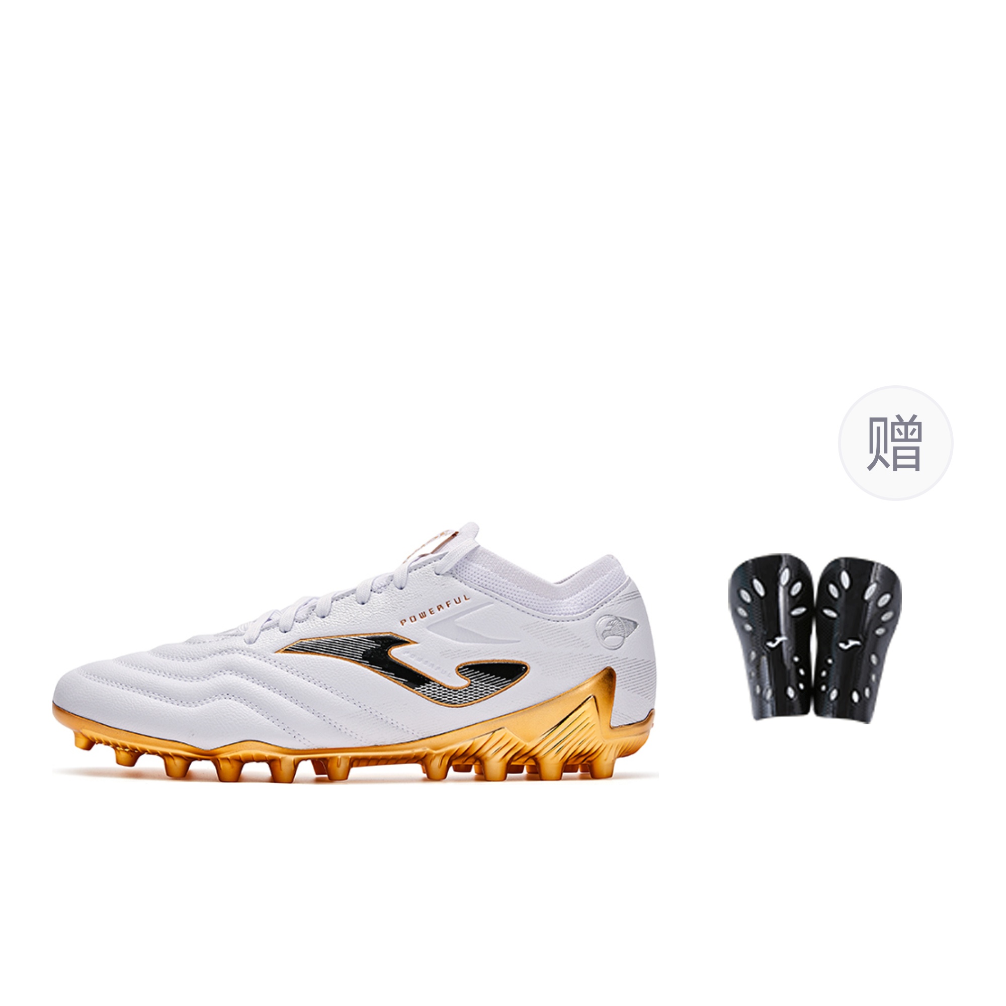 Joma MG Multi Ground Synthetic Leather Slip Resistant Abrasion Resistant MG Soccer Shoes Men’s White