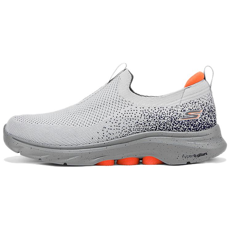 Skechers GO WALK 7 Fabric Support Low top Casual Shoes Men’s Gray Orange