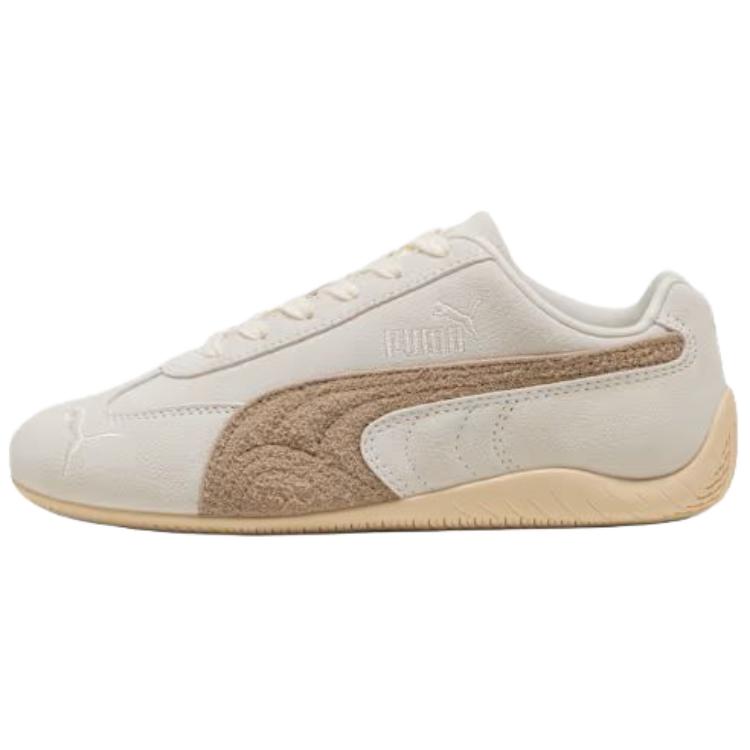 PUMA Puma Speedcat Series Split Cow Leather Elevated Thin Sole Racing Moral Training Fashion Trend Outdoor Warmth Couple Shoes Lifestyle Casual Shoes Women's Beige